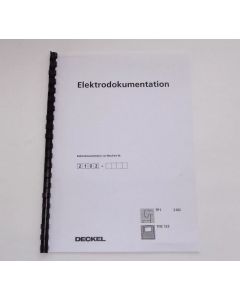 Elektrische Unterlagen (Schaltplan) Deckel FP1 2102 mit TNC123