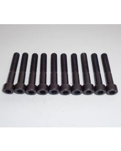 10x Inbußschraube, Zylinderschraube Schwarz Brüniert M8x50 DIN912 12.9 (neu)